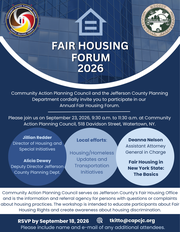 2026 Fair Housing Forum Flyer